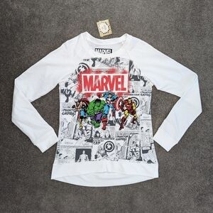 Marvel Justice League long sleeve tee women's size Small